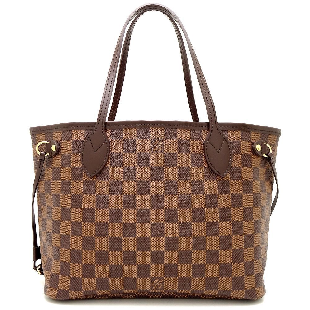 Louis Vuitton Damier Neverfull PM Ebene Tote Bag Brown